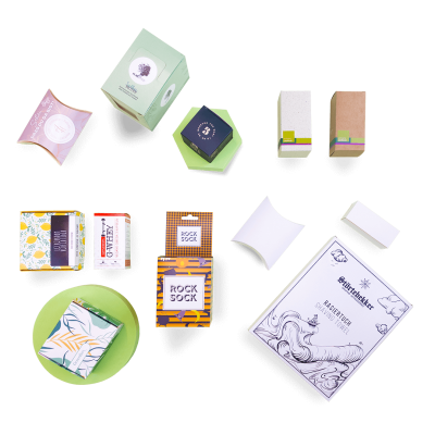 Musterbox für Faltschachteln